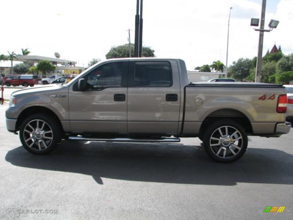 2006 F150 Lariat SuperCrew 4x4 - Arizona Beige Metallic / Tan photo #6