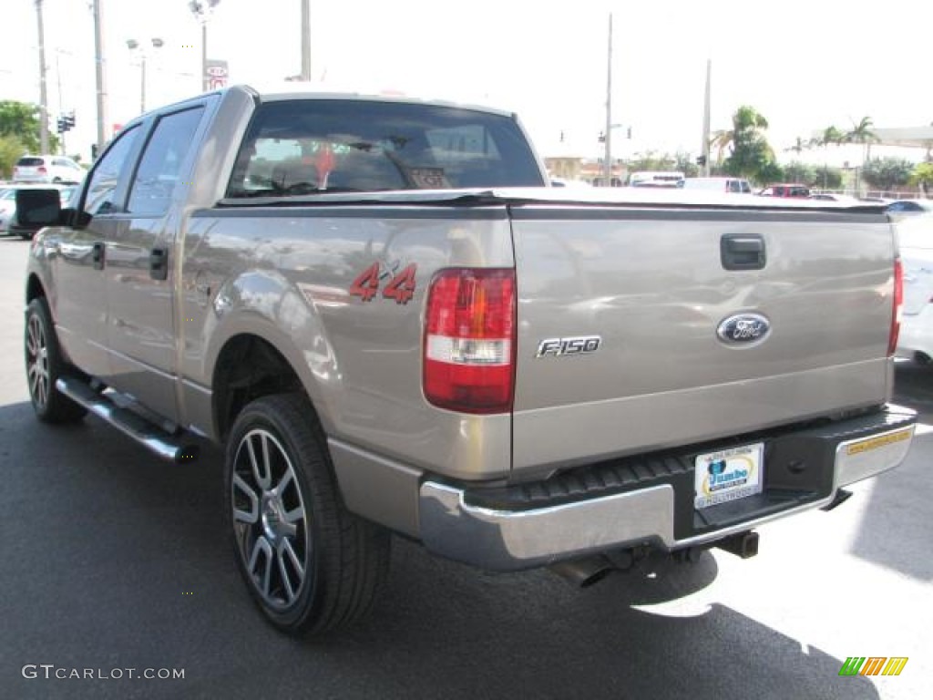 2006 F150 Lariat SuperCrew 4x4 - Arizona Beige Metallic / Tan photo #7