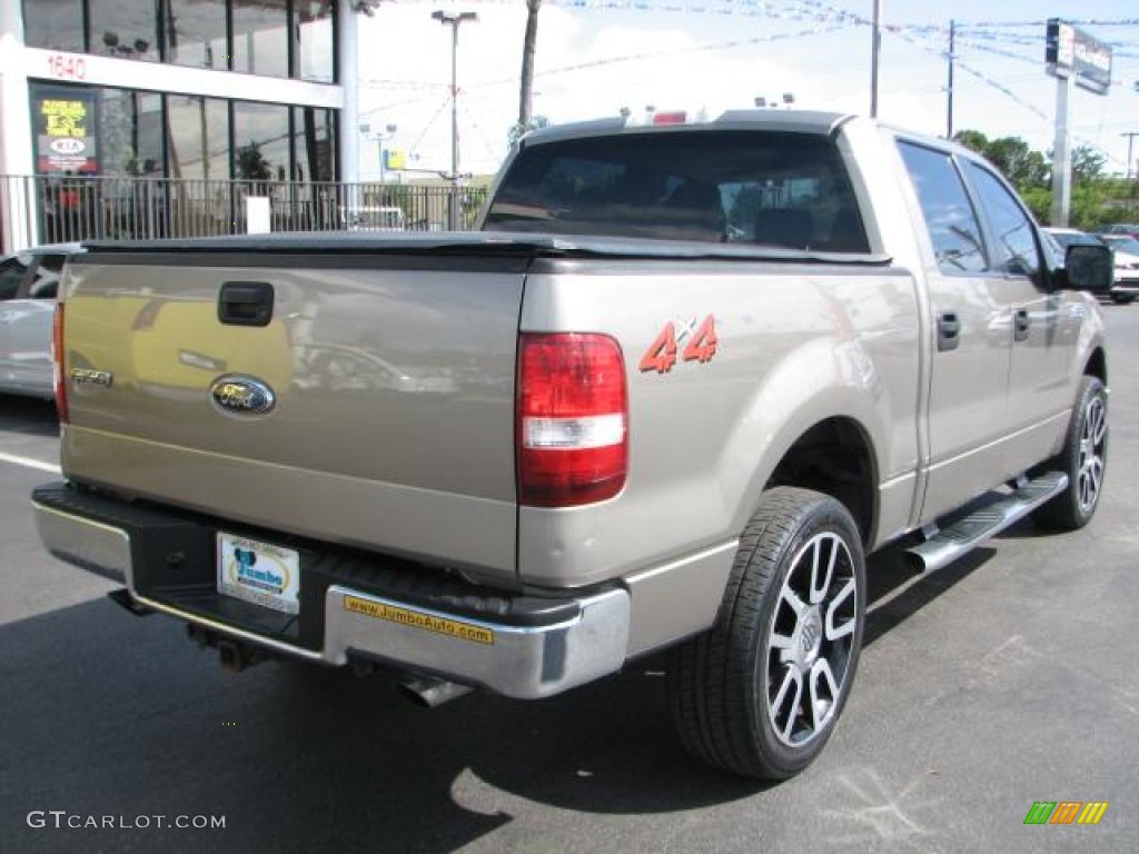2006 F150 Lariat SuperCrew 4x4 - Arizona Beige Metallic / Tan photo #9