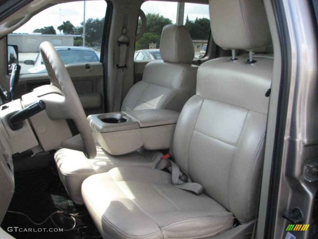 Tan Interior 2006 Ford F150 Lariat SuperCrew 4x4 Photo #55764749