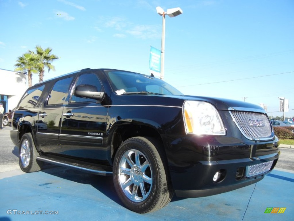 Carbon Black Metallic 2009 GMC Yukon XL Denali Exterior Photo #55764818