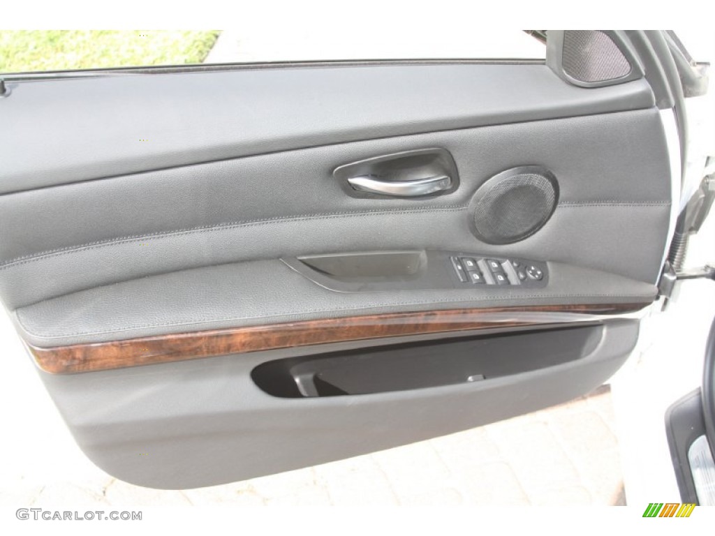 2011 BMW 3 Series 335i Sedan Black Dakota Leather Door Panel Photo #55765017