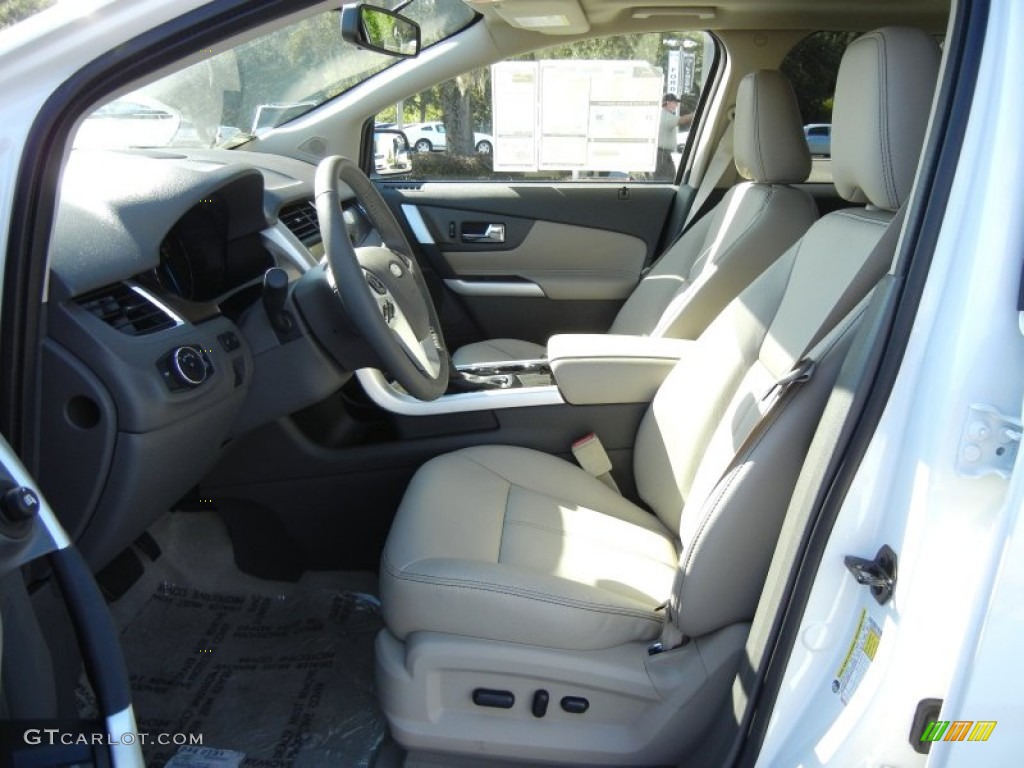 2012 Edge Limited EcoBoost - White Platinum Metallic Tri-Coat / Medium Light Stone photo #5
