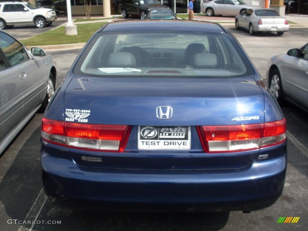 2003 Accord EX V6 Sedan - Eternal Blue Pearl / Gray photo #5
