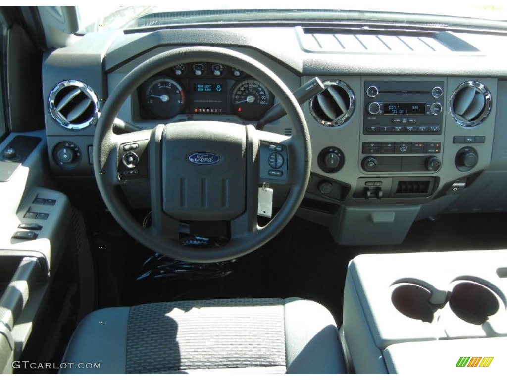 2012 F250 Super Duty XLT Crew Cab 4x4 - Sterling Grey Metallic / Steel photo #8