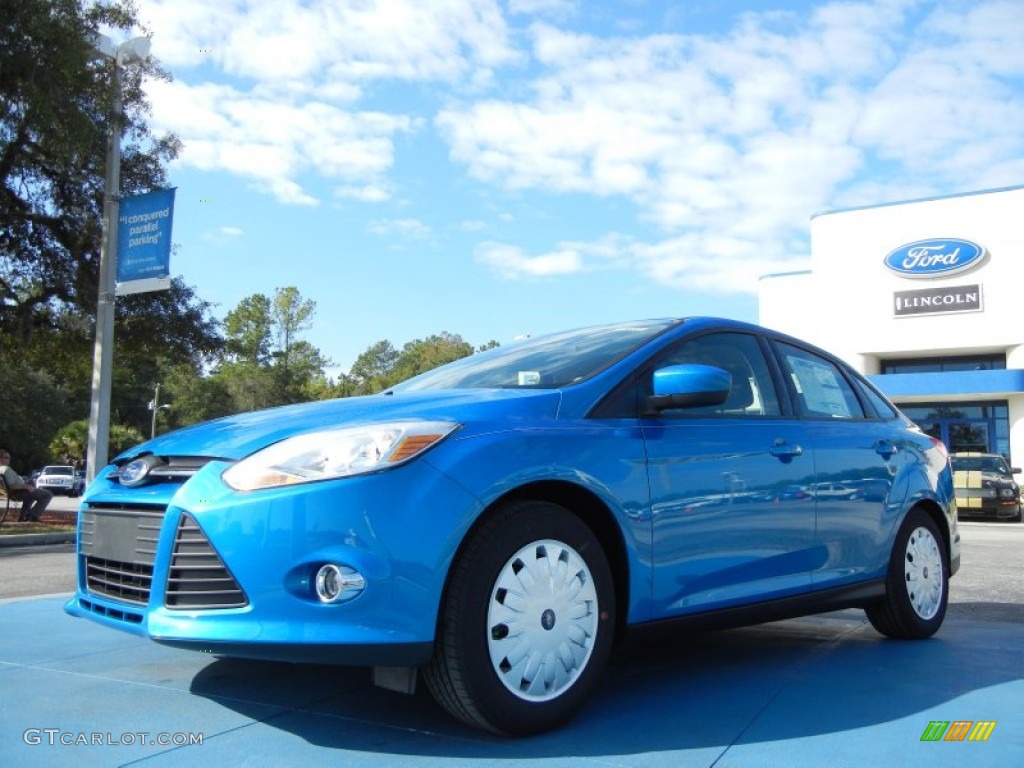 2012 Focus SE SFE Sedan - Blue Candy Metallic / Charcoal Black photo #1