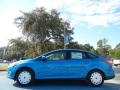 2012 Blue Candy Metallic Ford Focus SE SFE Sedan  photo #2