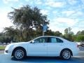 2012 White Platinum Tri-Coat Ford Fusion SEL V6  photo #2