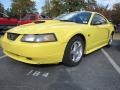 2001 Zinc Yellow Metallic Ford Mustang GT Coupe  photo #1