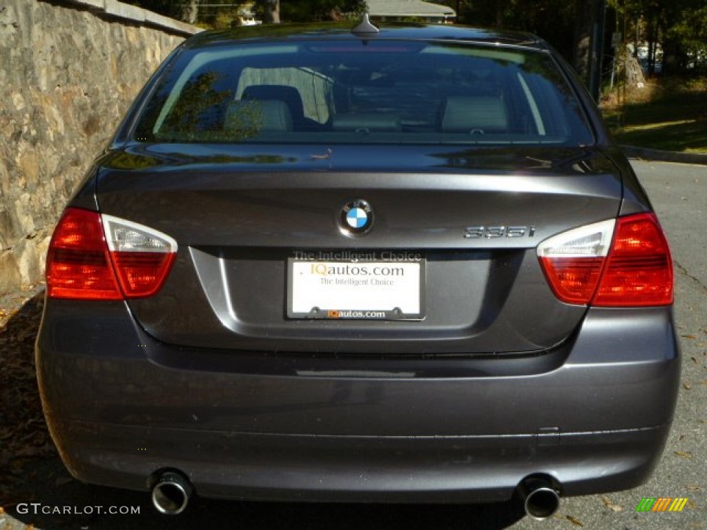 2008 3 Series 335i Sedan - Sparkling Graphite Metallic / Black photo #4