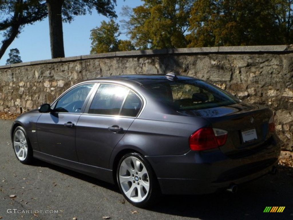 2008 3 Series 335i Sedan - Sparkling Graphite Metallic / Black photo #6