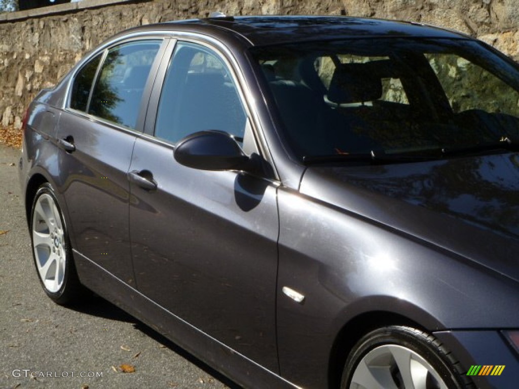 2008 3 Series 335i Sedan - Sparkling Graphite Metallic / Black photo #14