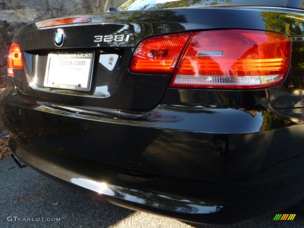 2008 3 Series 328i Convertible - Black Sapphire Metallic / Cream Beige photo #10