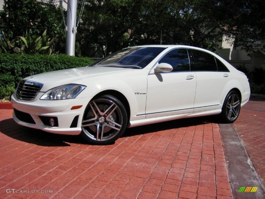 Alabaster White 2007 Mercedes-Benz S 65 AMG Sedan Exterior Photo #55766612