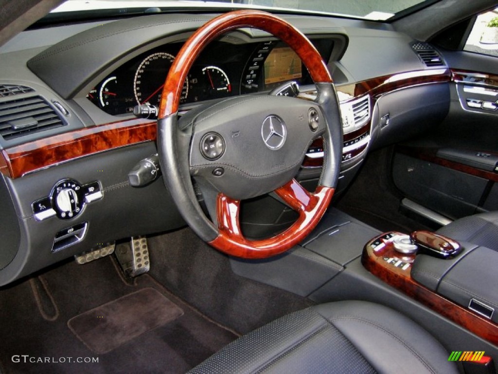 Black Interior 2007 Mercedes-Benz S 65 AMG Sedan Photo #55766825