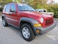 2007 Inferno Red Crystal Pearl Jeep Liberty Sport  photo #4