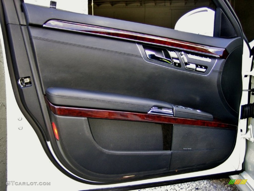 2007 Mercedes-Benz S 65 AMG Sedan Black Door Panel Photo #55766921