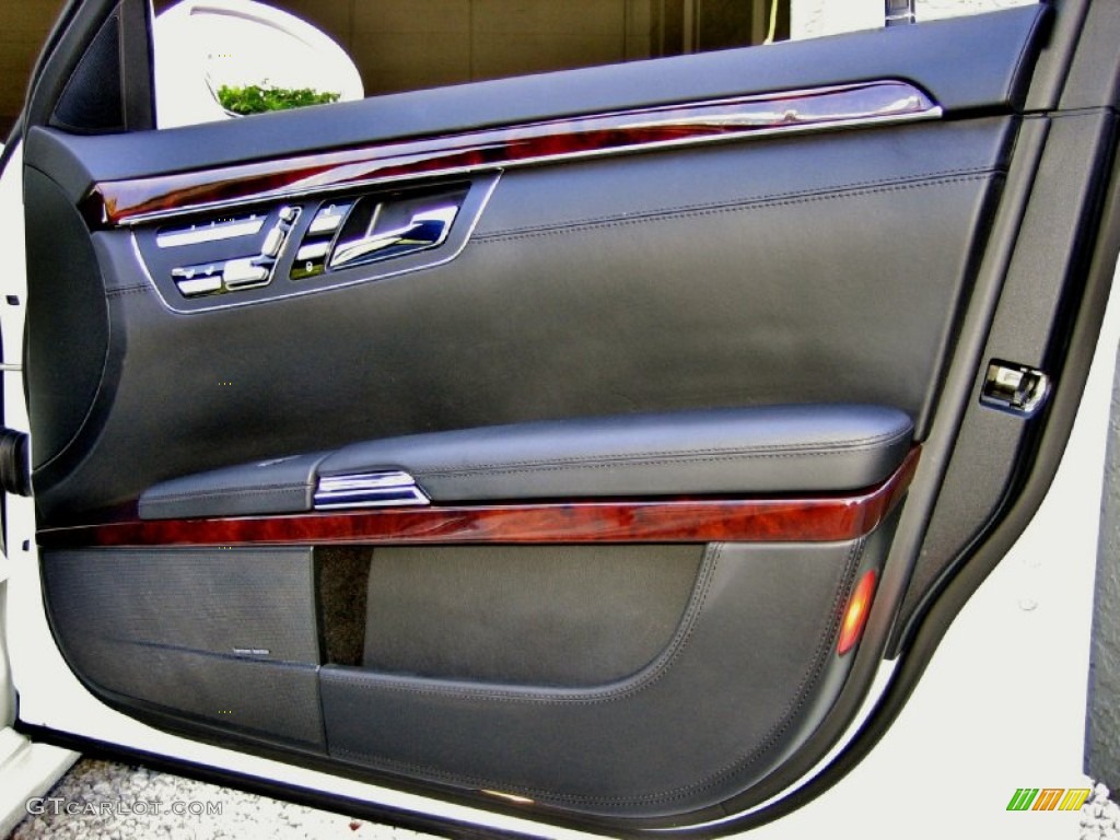 2007 Mercedes-Benz S 65 AMG Sedan Black Door Panel Photo #55766928