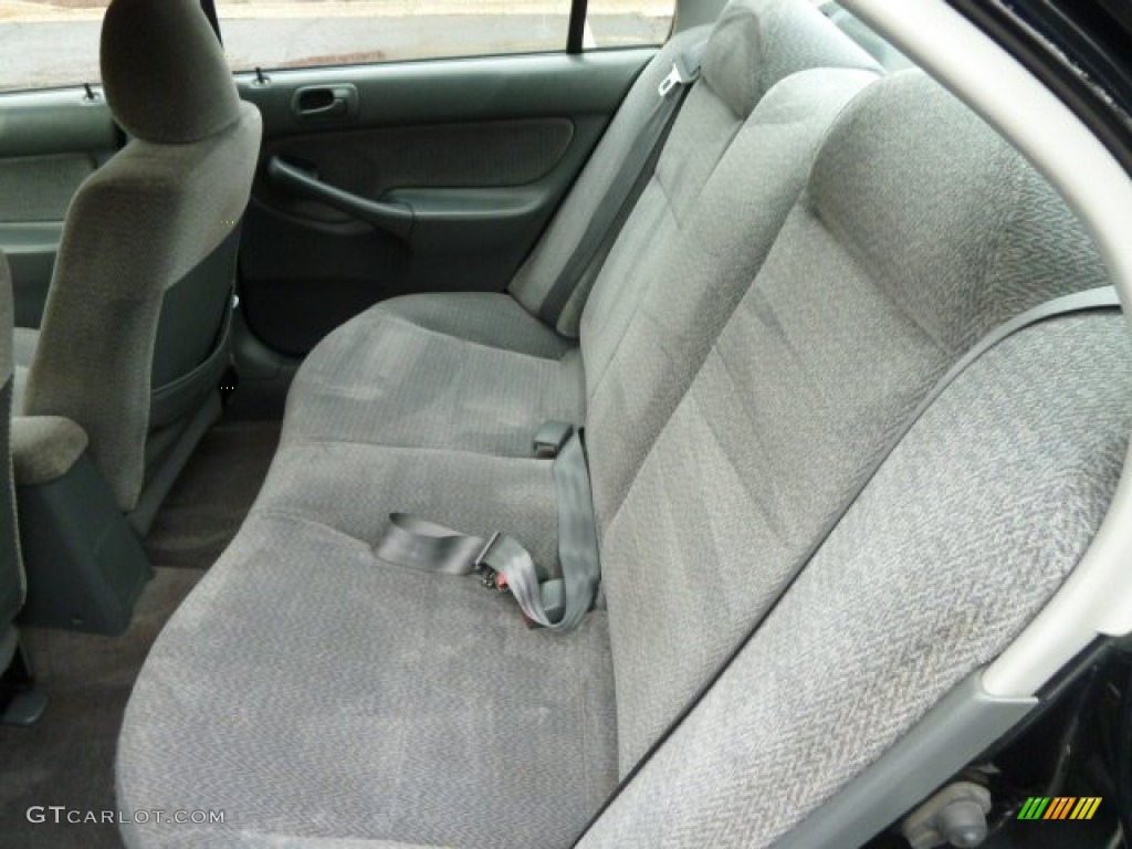 Gray Interior 2000 Honda Civic LX Sedan Photo #55767595