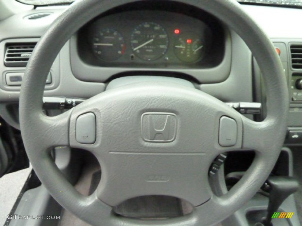 2000 Honda Civic LX Sedan Gray Steering Wheel Photo #55767676