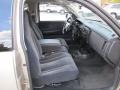 Dark Slate Gray 2002 Dodge Dakota SLT Club Cab Interior Color