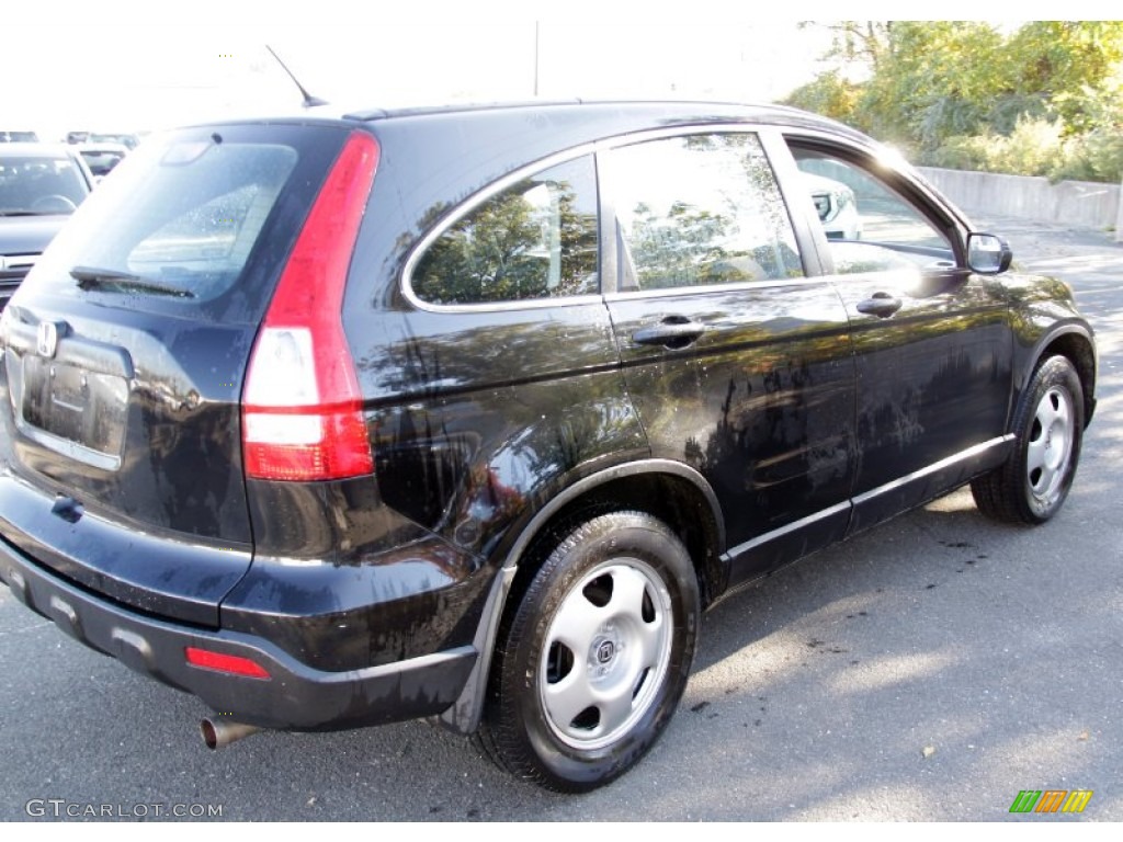 2009 CR-V LX 4WD - Crystal Black Pearl / Black photo #6