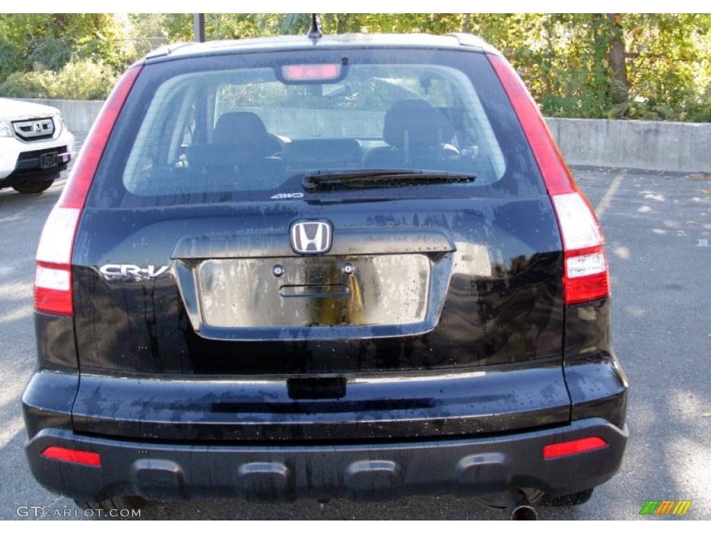 2009 CR-V LX 4WD - Crystal Black Pearl / Black photo #7