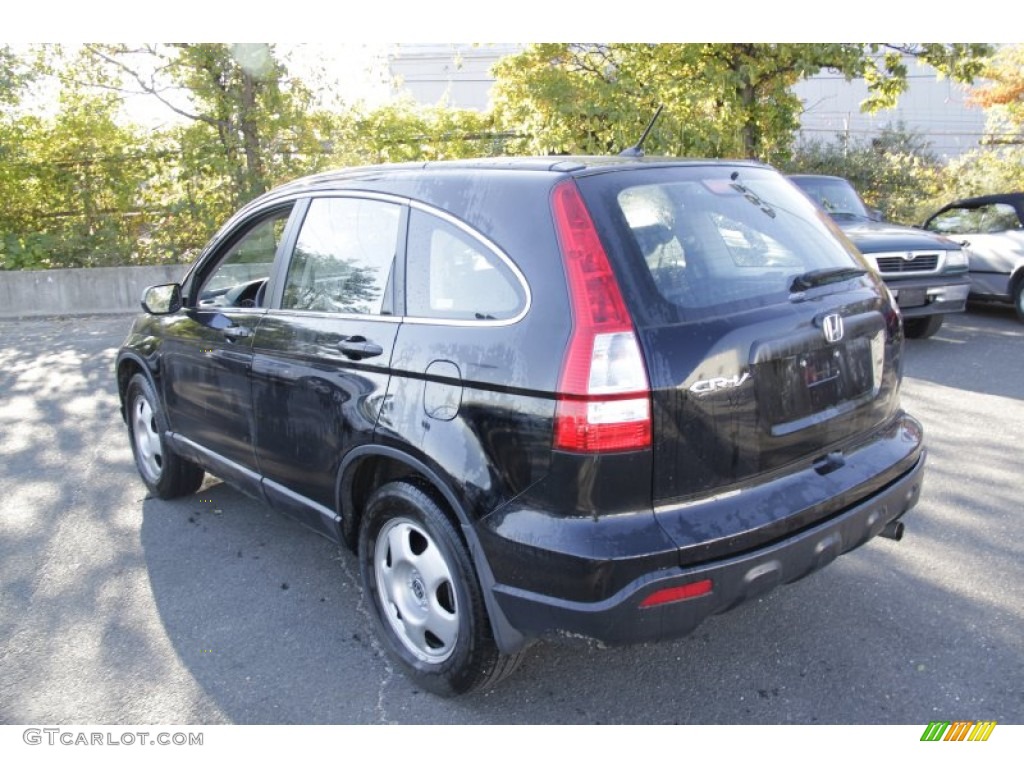 2009 CR-V LX 4WD - Crystal Black Pearl / Black photo #9
