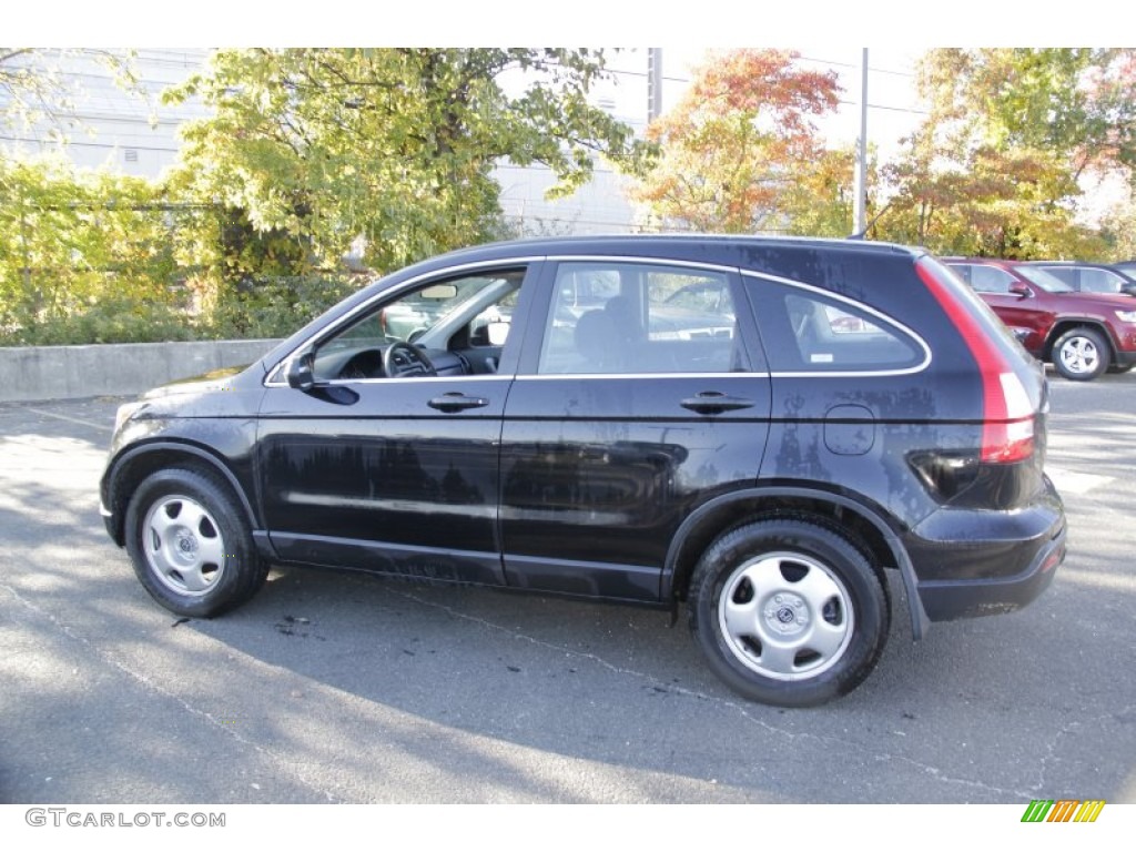 2009 CR-V LX 4WD - Crystal Black Pearl / Black photo #11