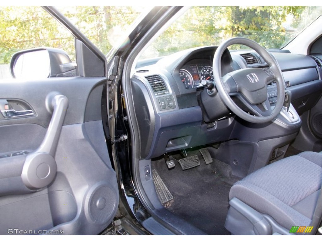 2009 CR-V LX 4WD - Crystal Black Pearl / Black photo #12