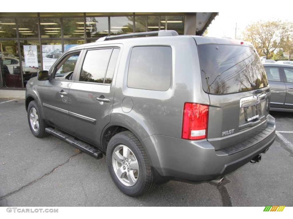 2009 Pilot EX 4WD - Nimbus Gray Metallic / Beige photo #9