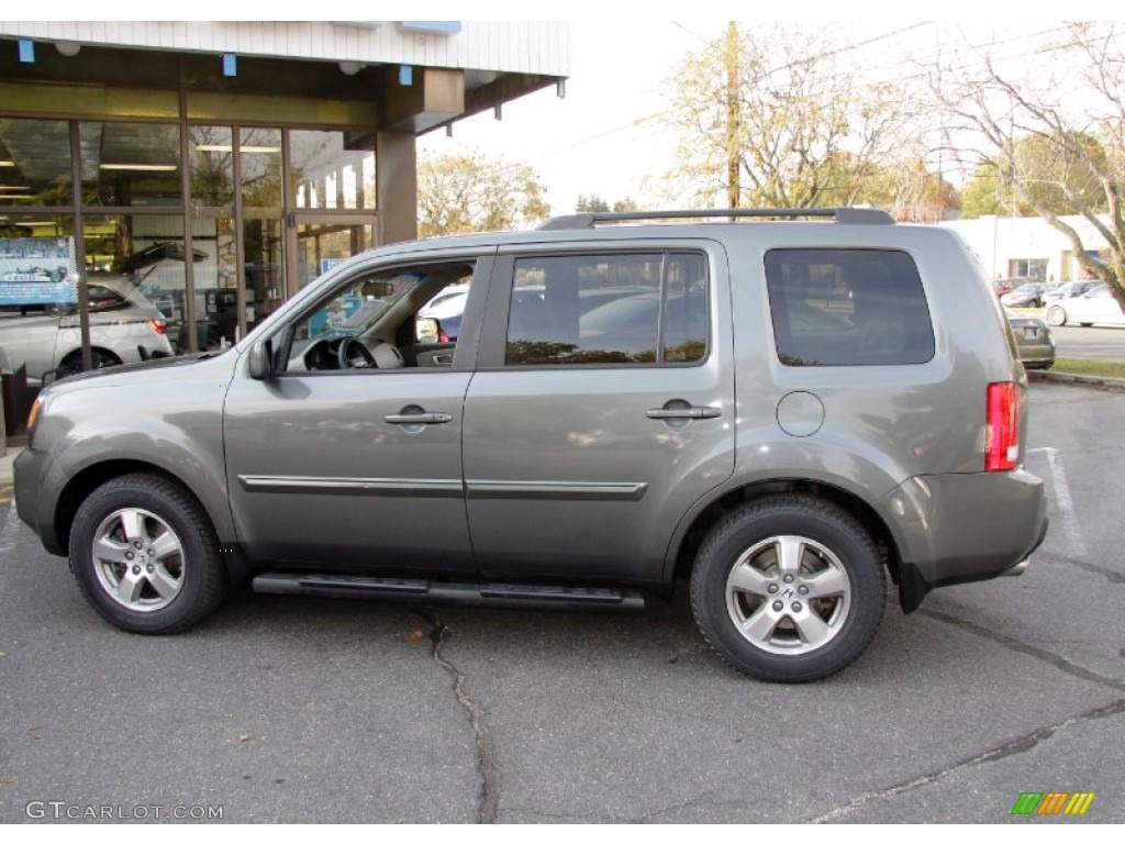 2009 Pilot EX 4WD - Nimbus Gray Metallic / Beige photo #10