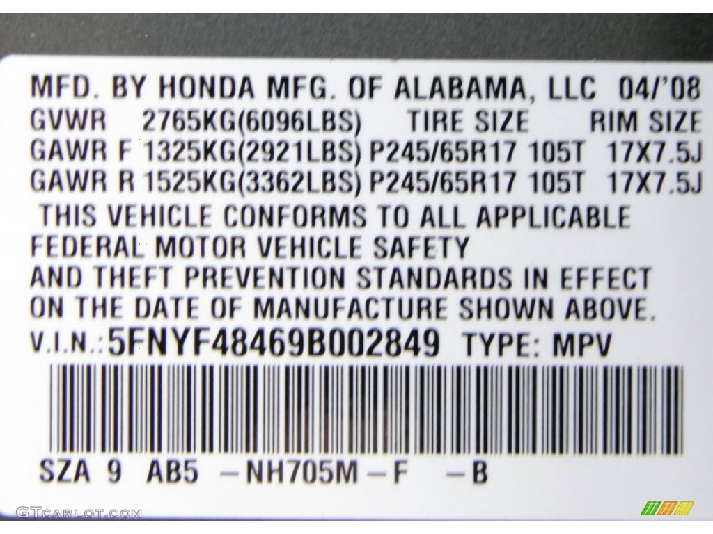 2009 Pilot EX 4WD - Nimbus Gray Metallic / Beige photo #27