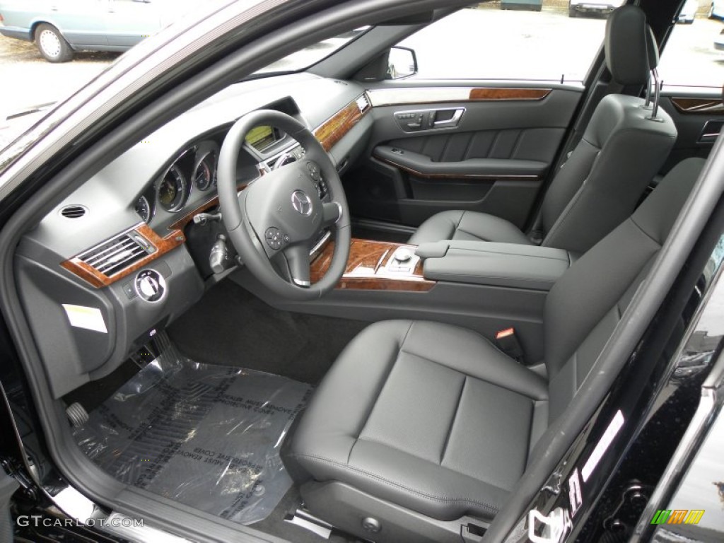 Black Interior 2012 Mercedes-Benz E 350 BlueTEC Sedan Photo #55769632