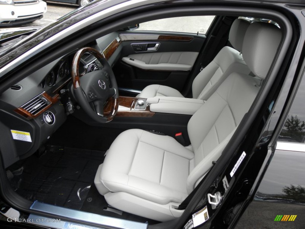 Ash/Black Interior 2012 Mercedes-Benz E 350 Sedan Photo #55769681