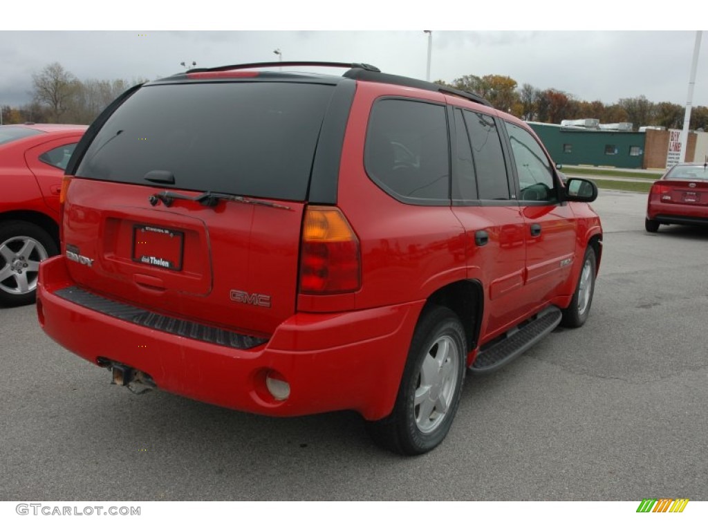 2002 Envoy SLE 4x4 - Fire Red / Medium Pewter photo #6