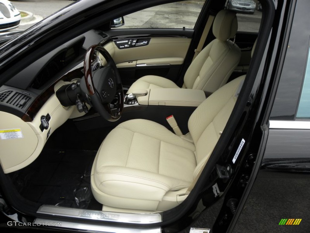Sahara Beige/Black Interior 2012 Mercedes-Benz S 550 Sedan Photo #55769730