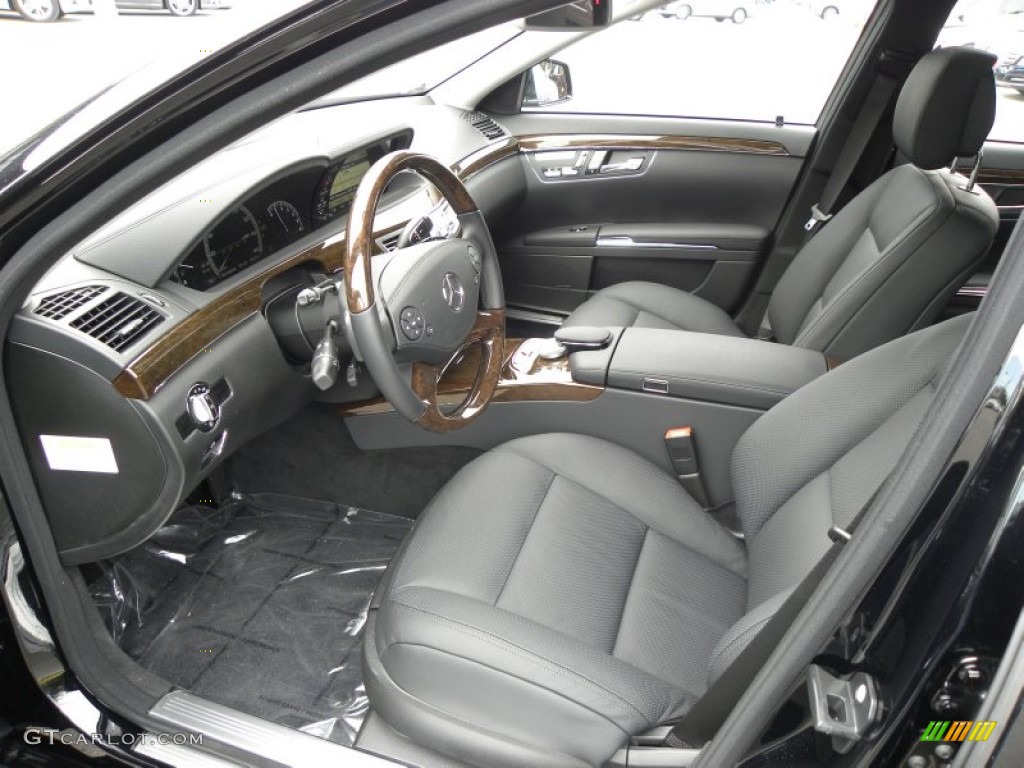 Black Interior 2012 Mercedes-Benz S 350 BlueTEC 4Matic Photo #55770536