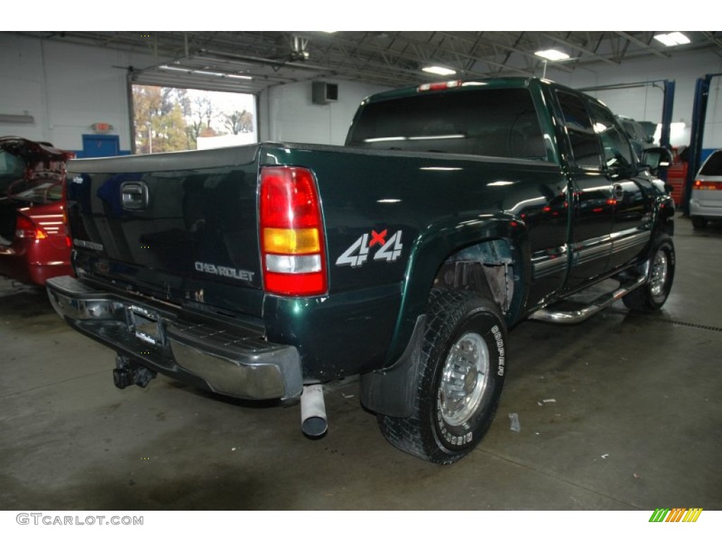 2001 Silverado 2500HD LT Extended Cab 4x4 - Forest Green Metallic / Graphite photo #3