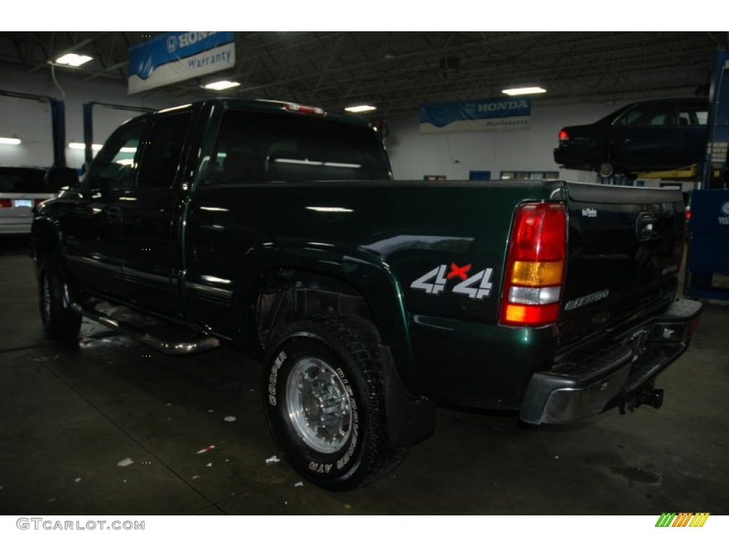 2001 Silverado 2500HD LT Extended Cab 4x4 - Forest Green Metallic / Graphite photo #4