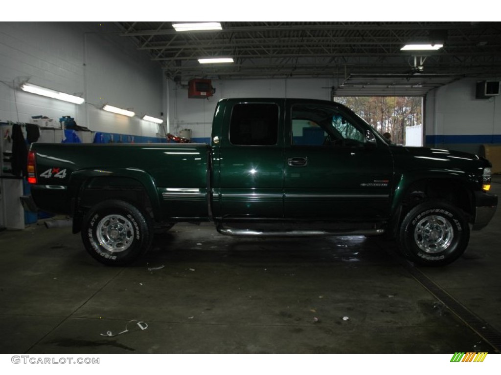 2001 Silverado 2500HD LT Extended Cab 4x4 - Forest Green Metallic / Graphite photo #5