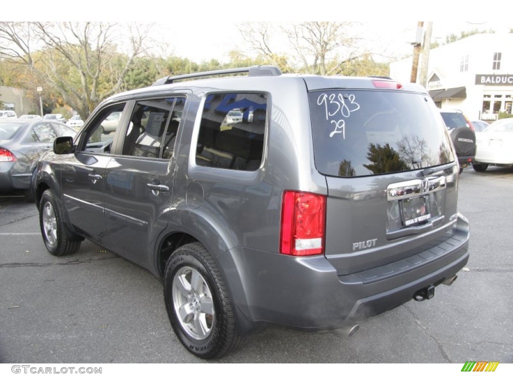 2010 Pilot EX-L 4WD - Polished Metal Metallic / Gray photo #9