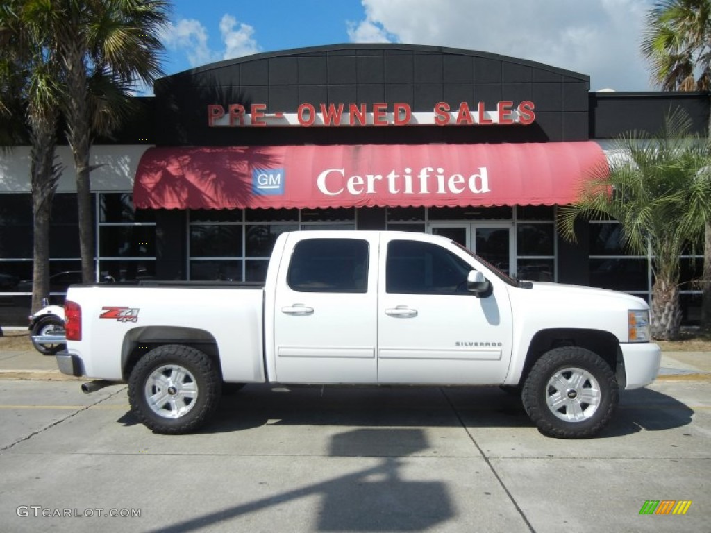 2009 Silverado 1500 LTZ Crew Cab 4x4 - Summit White / Light Titanium photo #1