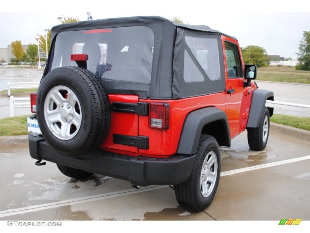 2011 Wrangler Sport 4x4 - Flame Red / Black photo #5