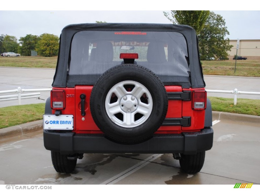 2011 Wrangler Sport 4x4 - Flame Red / Black photo #6