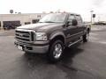 2006 Dark Stone Metallic Ford F250 Super Duty Lariat Crew Cab 4x4  photo #1