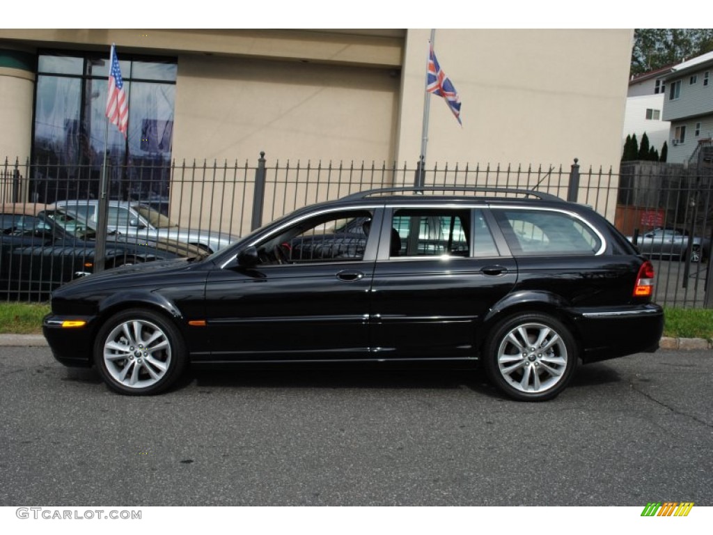Ebony Black 2007 Jaguar X-Type 3.0 Sport Wagon Exterior Photo #55773626
