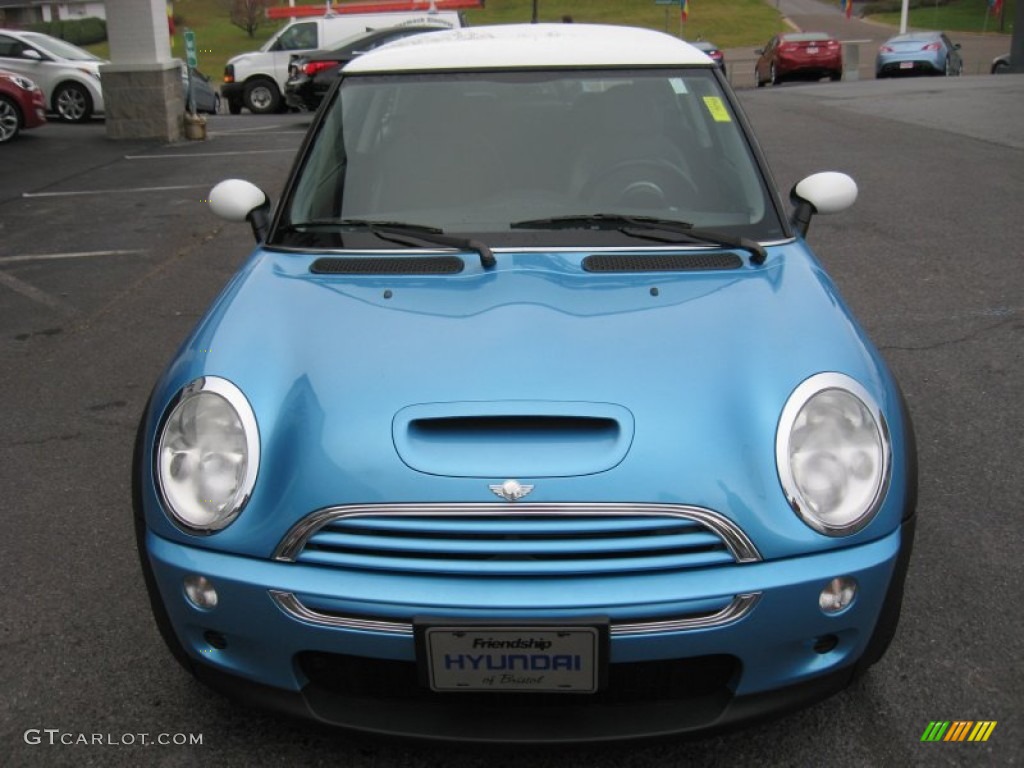 2004 Cooper S Hardtop - Electric Blue Metallic / Panther Black photo #3