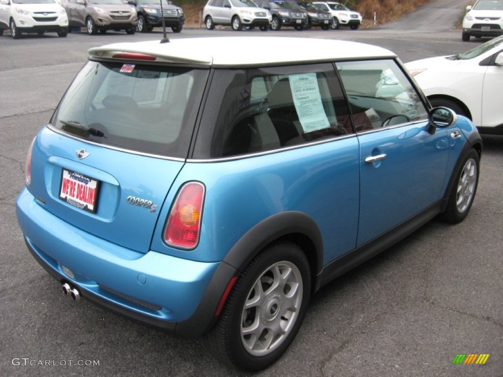 2004 Cooper S Hardtop - Electric Blue Metallic / Panther Black photo #6