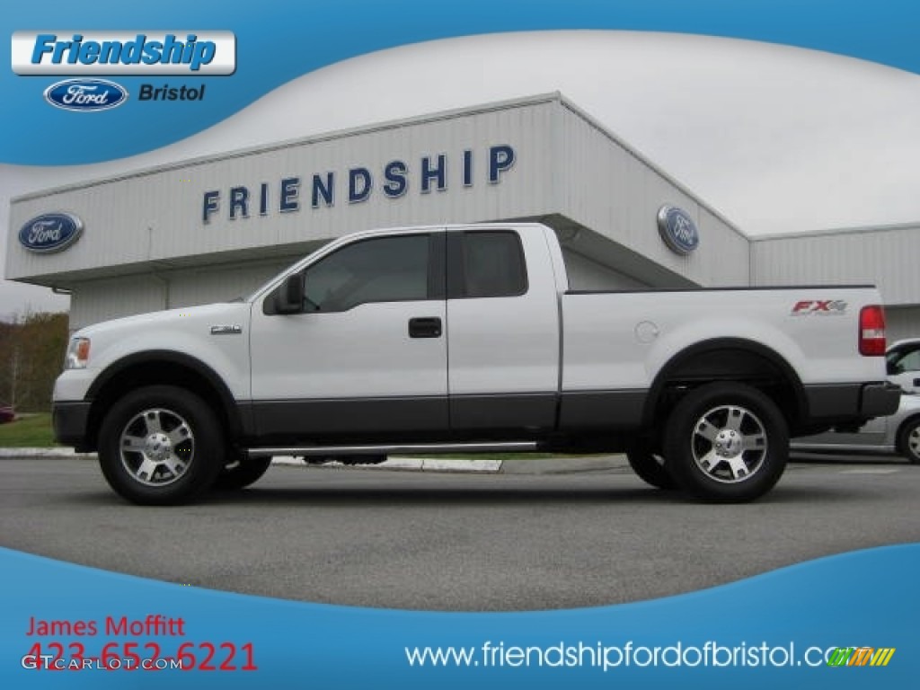 2006 F150 FX4 SuperCab 4x4 - Oxford White / Medium/Dark Flint photo #1